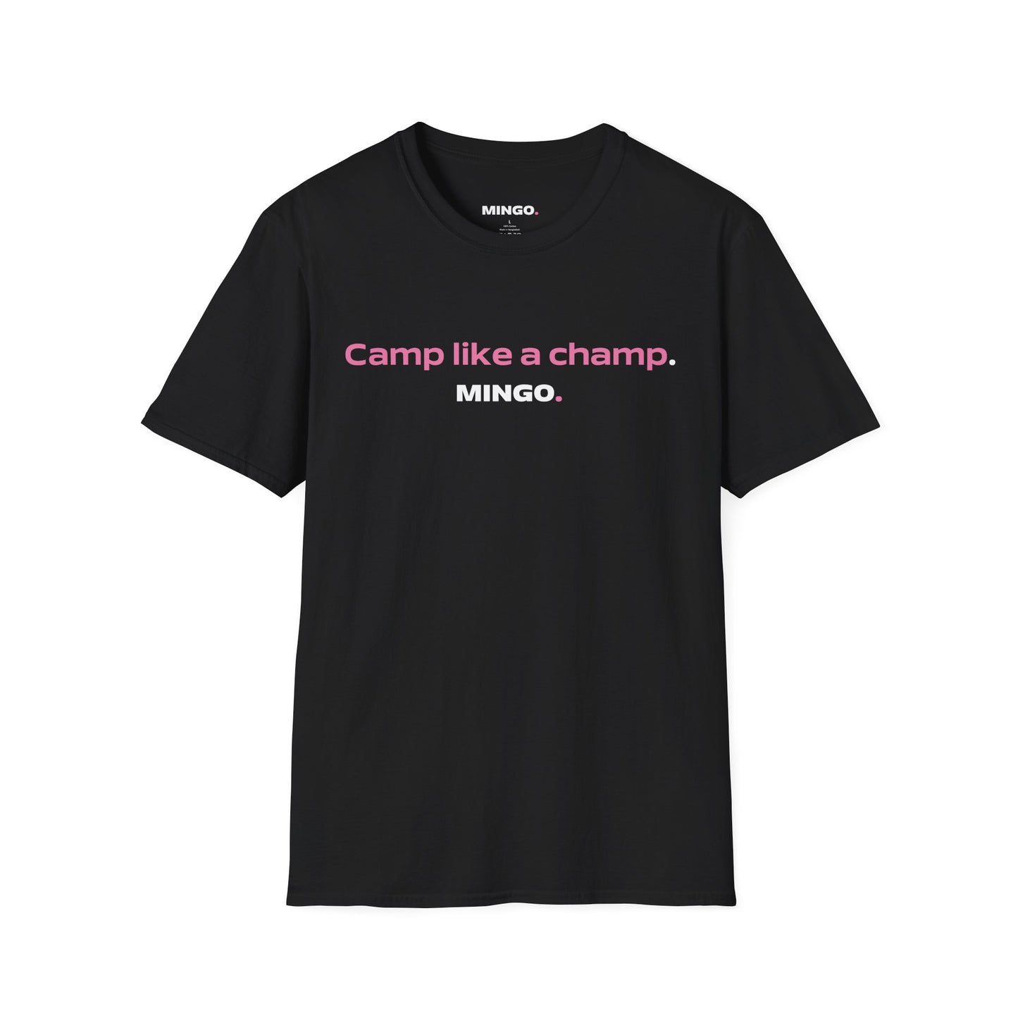 Camp Like a Champ Unisex T-Shirt - Softstyle Graphic Tee for Outdoor Lovers