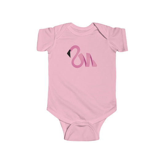 Cute Pink Flamingo Infant Bodysuit - Adorable Baby Outfit