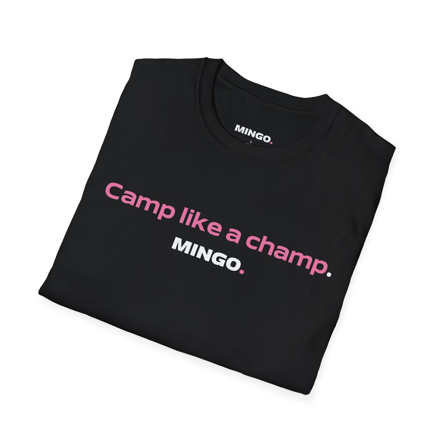 Camp Like a Champ Unisex T-Shirt - Softstyle Graphic Tee for Outdoor Lovers
