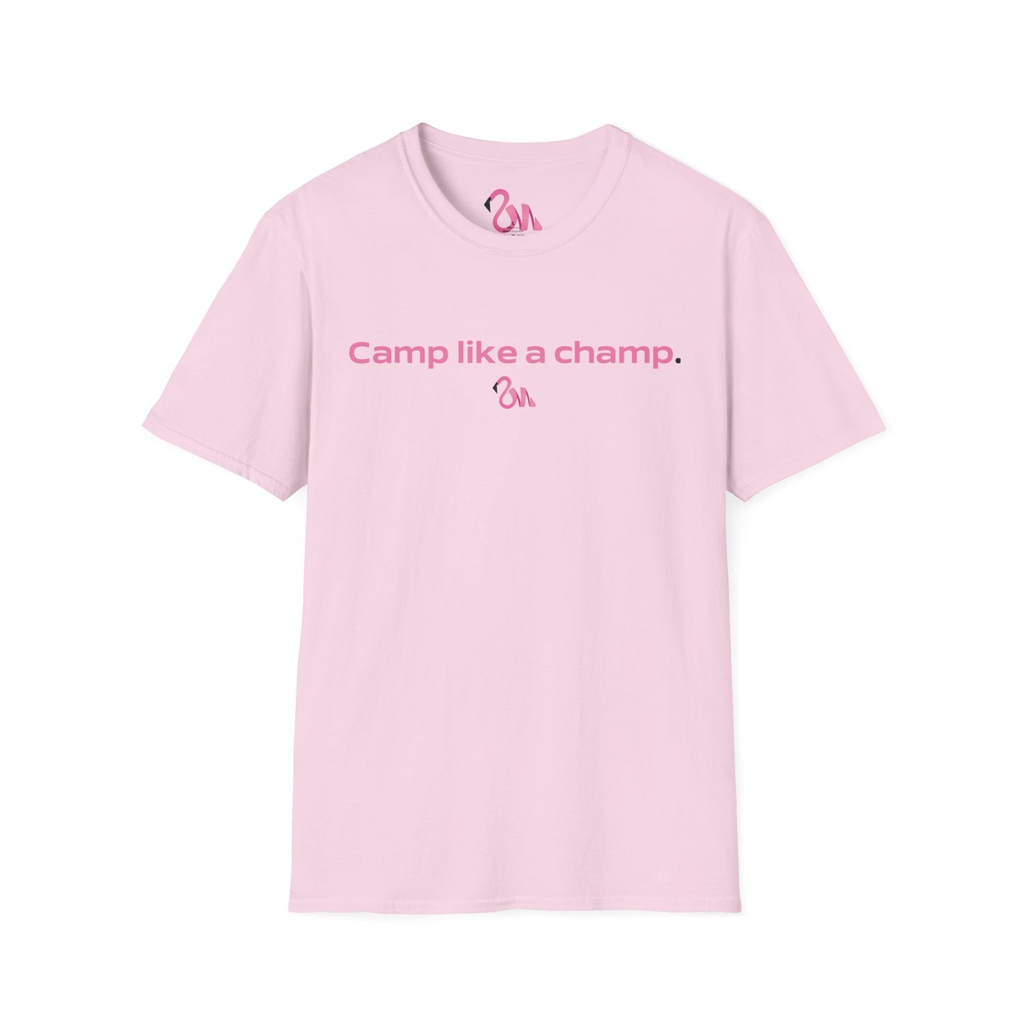 Camp Like a Champ Unisex T-Shirt - Softstyle Graphic Tee for Outdoor Lovers