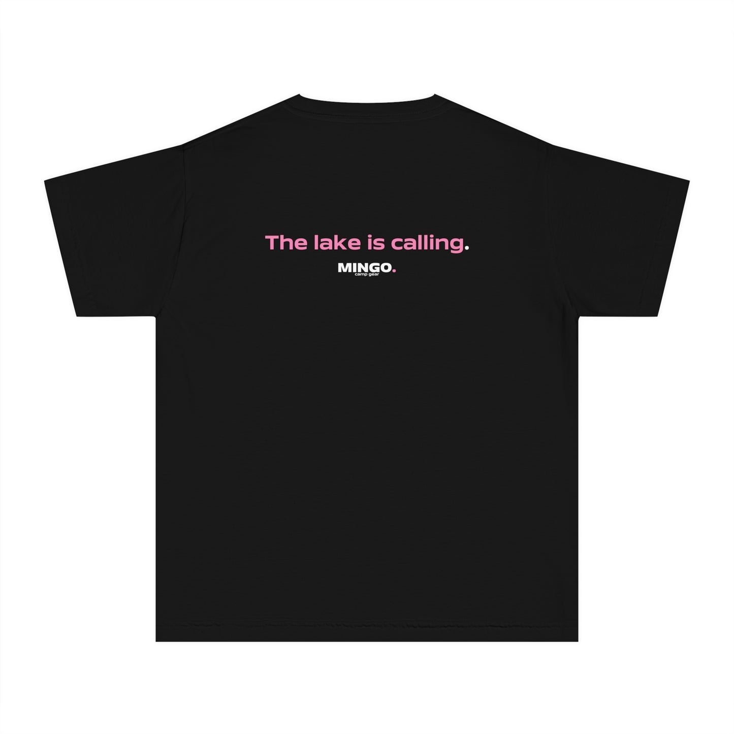 The Lake Is Calling, Youth Midweight Tee - Summer Shirt, Lake Vacation Outfit, Youth Outdoor Apparel, Fun Family Daywear