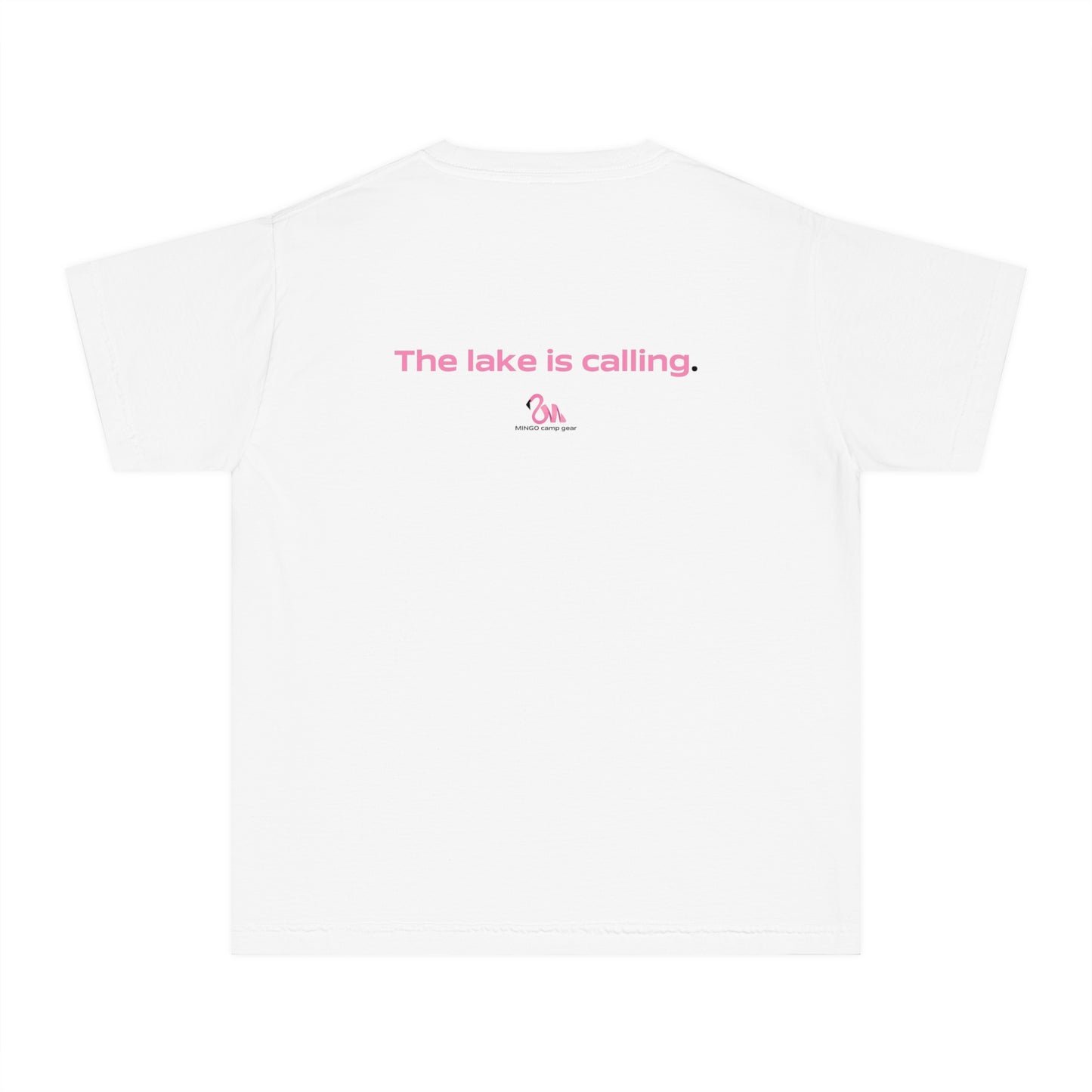 The Lake Is Calling, Youth Midweight Tee - Summer Shirt, Lake Vacation Outfit, Youth Outdoor Apparel, Fun Family Daywear