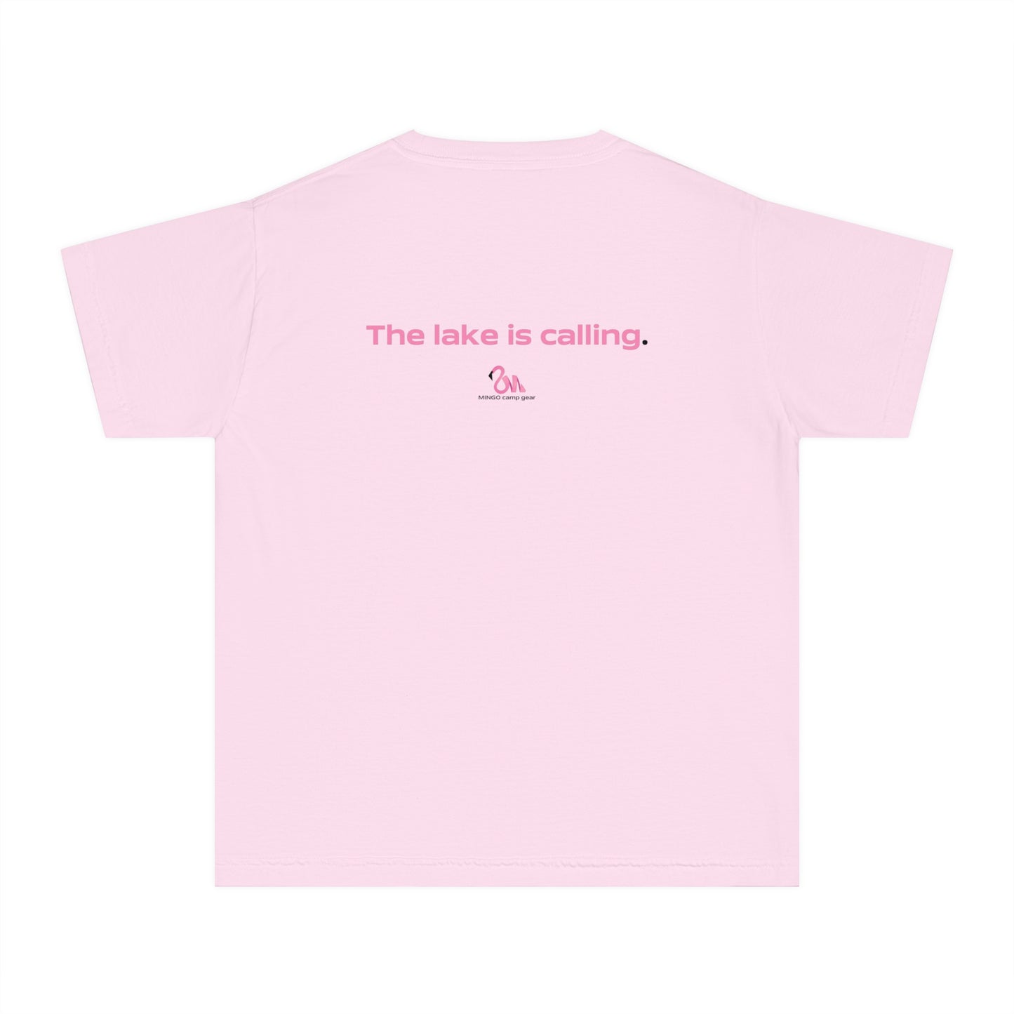 The Lake Is Calling, Youth Midweight Tee - Summer Shirt, Lake Vacation Outfit, Youth Outdoor Apparel, Fun Family Daywear