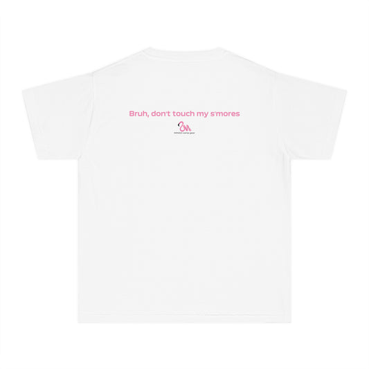 S'mores Youth Camp Tee, Fun Kid's Shirt, Summer Apparel, Quirky Youthwear, Perfect for Parties and Vacations